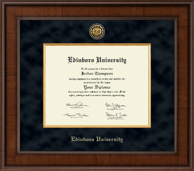 Edinboro University diploma frame - Presidential Gold Engraved Diploma Frame in Madison
