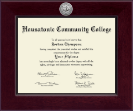 Housatonic Community College Century Silver Engraved Diploma Frame in Cordova