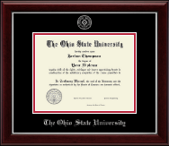 The Ohio State University diploma frame - Silver Embossed Diploma Frame in Gallery Silver