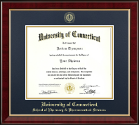 University of Connecticut diploma frame - Gold Embossed Diploma Frame in Murano