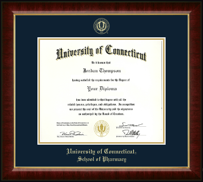 University of Connecticut diploma frame - Gold Embossed Diploma Frame in Murano