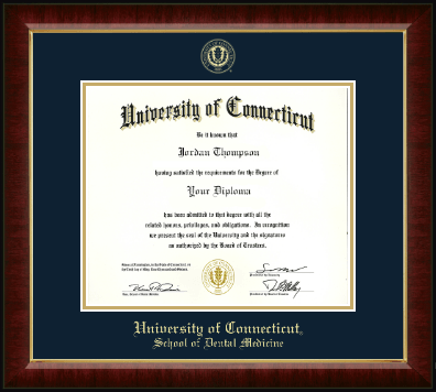 University of Connecticut diploma frame - Gold Embossed Diploma Frame in Murano