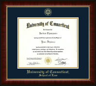 University of Connecticut diploma frame - Gold Embossed Diploma Frame in Murano