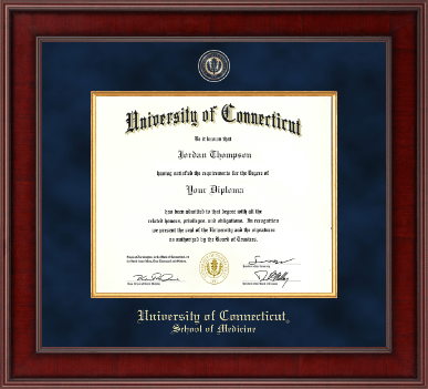 University of Connecticut School of Medicine diploma frame - Presidential Masterpiece Diploma Frame in Jefferson