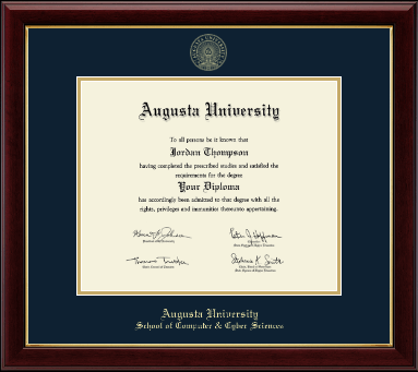 Augusta University diploma frame - Gold Embossed Diploma Frame in Gallery