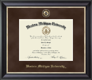 Western Michigan University Regal Edition Diploma Frame in Noir