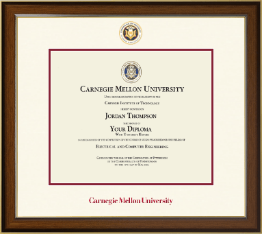 Carnegie Mellon University diploma frame - Dimensions Diploma Frame in Westwood