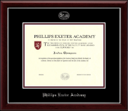 Phillips Exeter Academy diploma frame - Silver Embossed Diploma Frame in Gallery Silver