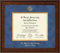 St. Mary's University diploma frame - Presidential Masterpiece Diploma Frame in Madison