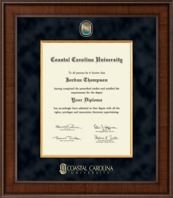 Coastal Carolina University diploma frame - Presidential Masterpiece Diploma Frame in Madison