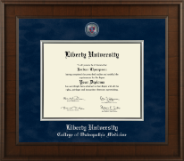 Liberty University diploma frame - Presidential Masterpiece Diploma Frame in Madison