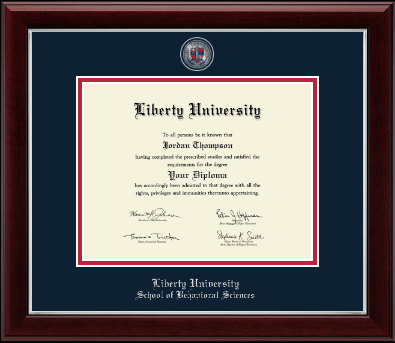 Liberty University diploma frame - Masterpiece Medallion Diploma Frame in Gallery Silver