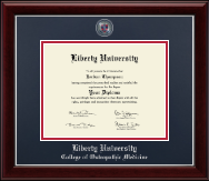 Liberty University diploma frame - Masterpiece Medallion Diploma Frame in Gallery Silver