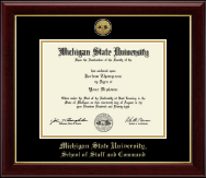 Michigan State University diploma frame - Gold Engraved Medallion Diploma Frame in Gallery
