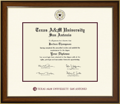 Texas A&M University at San Antonio diploma frame - Dimensions Diploma Frame in Westwood