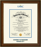 University of Missouri Kansas City Dimensions Diploma Frame in Westwood