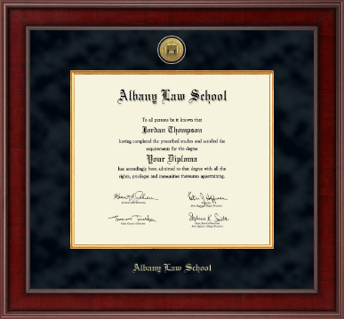 Albany Law School diploma frame - Presidential Gold Engraved Diploma Frame in Jefferson