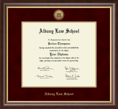 Albany Law School diploma frame - Gold Engraved Medallion Diploma Frame in Hampshire