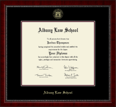 Albany Law School diploma frame - Gold Embossed Diploma Frame in Sutton