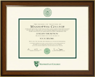 Manhattan College Dimensions Diploma Frame in Westwood