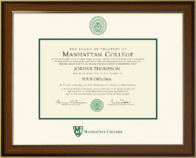 Manhattan College diploma frame - Dimensions Diploma Frame in Westwood