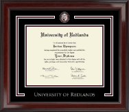 University of Redlands Showcase Edition Diploma Frame in Encore
