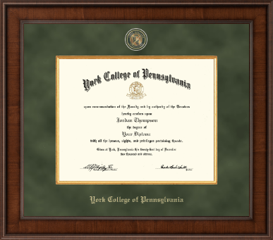 York College of Pennsylvania diploma frame - Presidential Masterpiece Diploma Frame in Madison