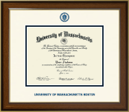 University of Massachusetts Boston Dimensions Diploma Frame in Westwood