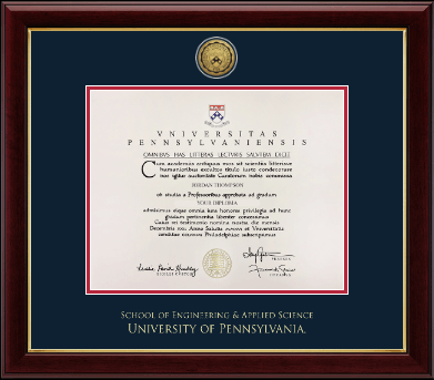 University of Pennsylvania diploma frame - Gold Engraved Medallion Diploma Frame in Gallery