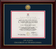 University of Pennsylvania Gold Engraved Medallion Diploma Frame in Gallery