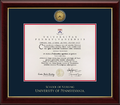 University of Pennsylvania diploma frame - Gold Engraved Medallion Diploma Frame in Gallery