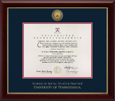 University of Pennsylvania diploma frame - Gold Engraved Medallion Diploma Frame in Gallery
