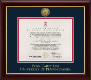 University of Pennsylvania diploma frame - Gold Engraved Medallion Diploma Frame in Gallery