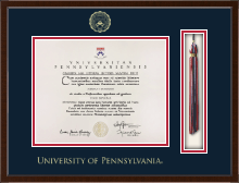 University of Pennsylvania Tassel Edition Diploma Frame in Delta