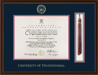 University of Pennsylvania diploma frame - Tassel & Cord Diploma Frame in Delta