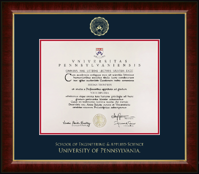 University of Pennsylvania diploma frame - Gold Embossed Diploma Frame in Murano