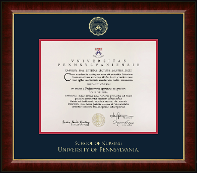 University of Pennsylvania diploma frame - Gold Embossed Diploma Frame in Murano