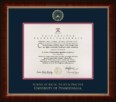 University of Pennsylvania diploma frame - Gold Embossed Diploma Frame in Murano