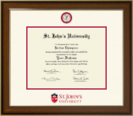 St. John's University, New York diploma frame - Dimensions Diploma Frame in Westwood