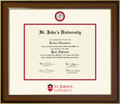 St. John's University, New York diploma frame - Dimensions Diploma Frame in Westwood