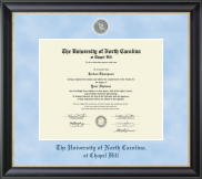 University of North Carolina Chapel Hill Regal Edition Diploma Frame in Noir