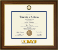 University of California Davis Dimensions Diploma Frame in Westwood