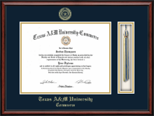 Texas A&M University - Commerce diploma frame - Tassel & Cord Diploma Frame in Southport