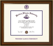 Western Illinois University Dimensions Diploma Frame in Westwood