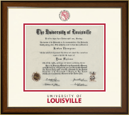 University of Louisville Dimensions Diploma Frame in Westwood