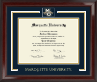 Marquette University Spirit Medallion Diploma Frame in Encore