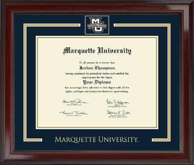 Marquette University diploma frame - Spirit Medallion Diploma Frame in Encore