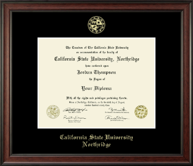 California State University Northridge diploma frame - Gold Embossed Diploma Frame in Studio
