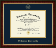 Villanova University diploma frame - Gold Embossed Diploma Frame in Murano