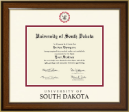 University of South Dakota Dimensions Diploma Frame in Westwood
